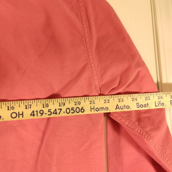 J. Crew shirt mens L Large pink garmet dyed oxford cloth long sleeve button - Picture 4 of 8